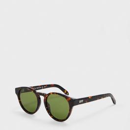 Off White Unisex Square Sunglasses, Square Design