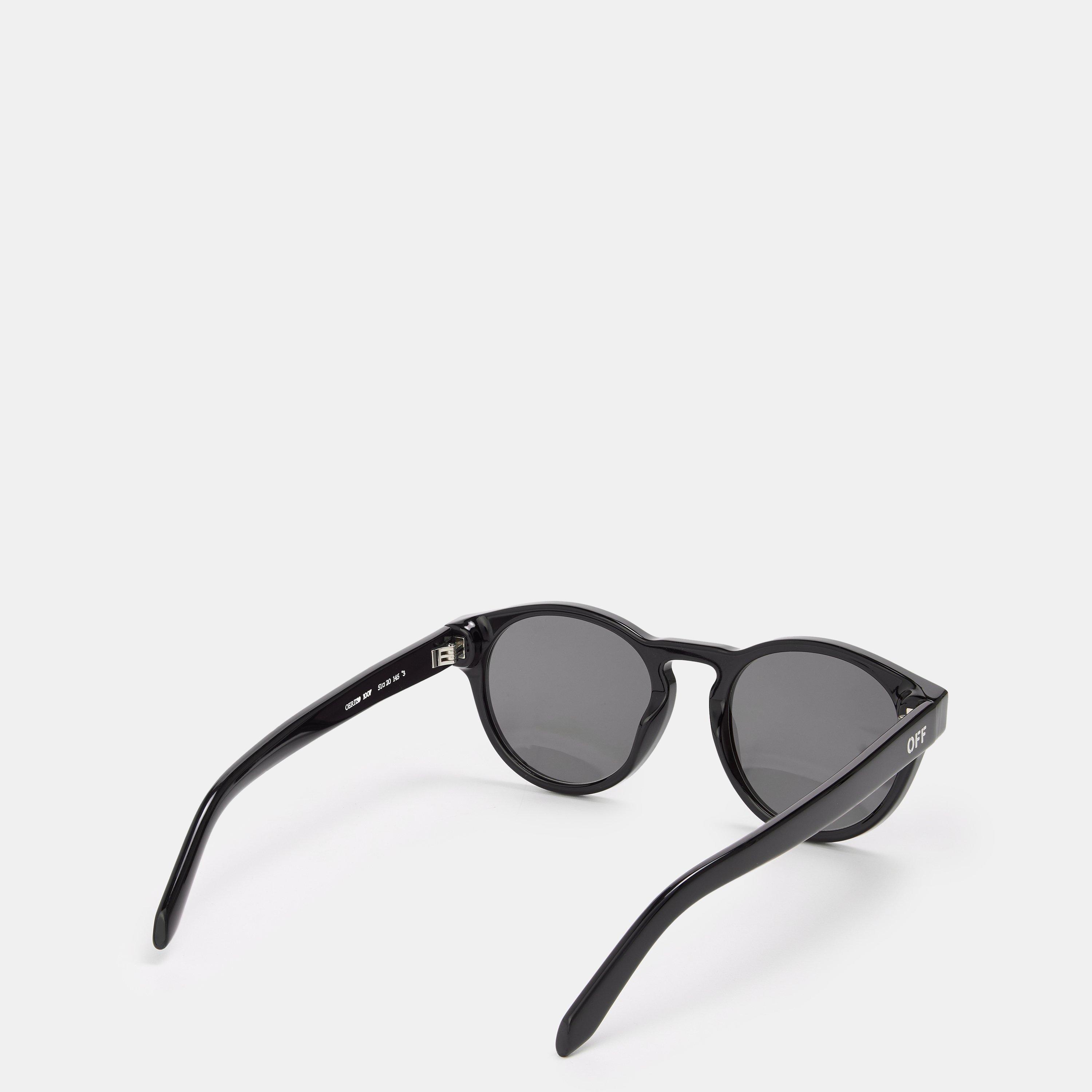 Black/Dark Grey - Off White - Unisex Square Sunglasses, Square Design - 2