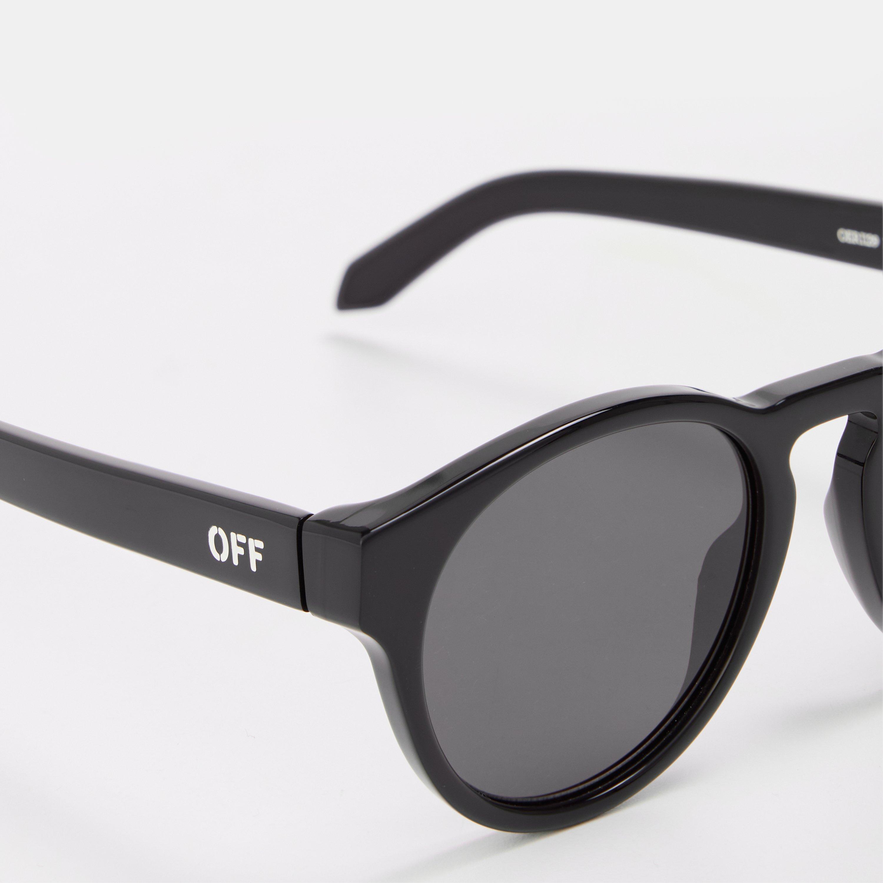 Black/Dark Grey - Off White - Unisex Square Sunglasses, Square Design - 3