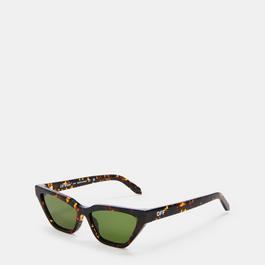 Off White Unisex Square Sunglasses, Square Design