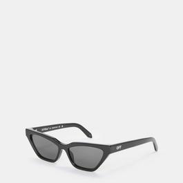 Off White Unisex Square Sunglasses, Square Design