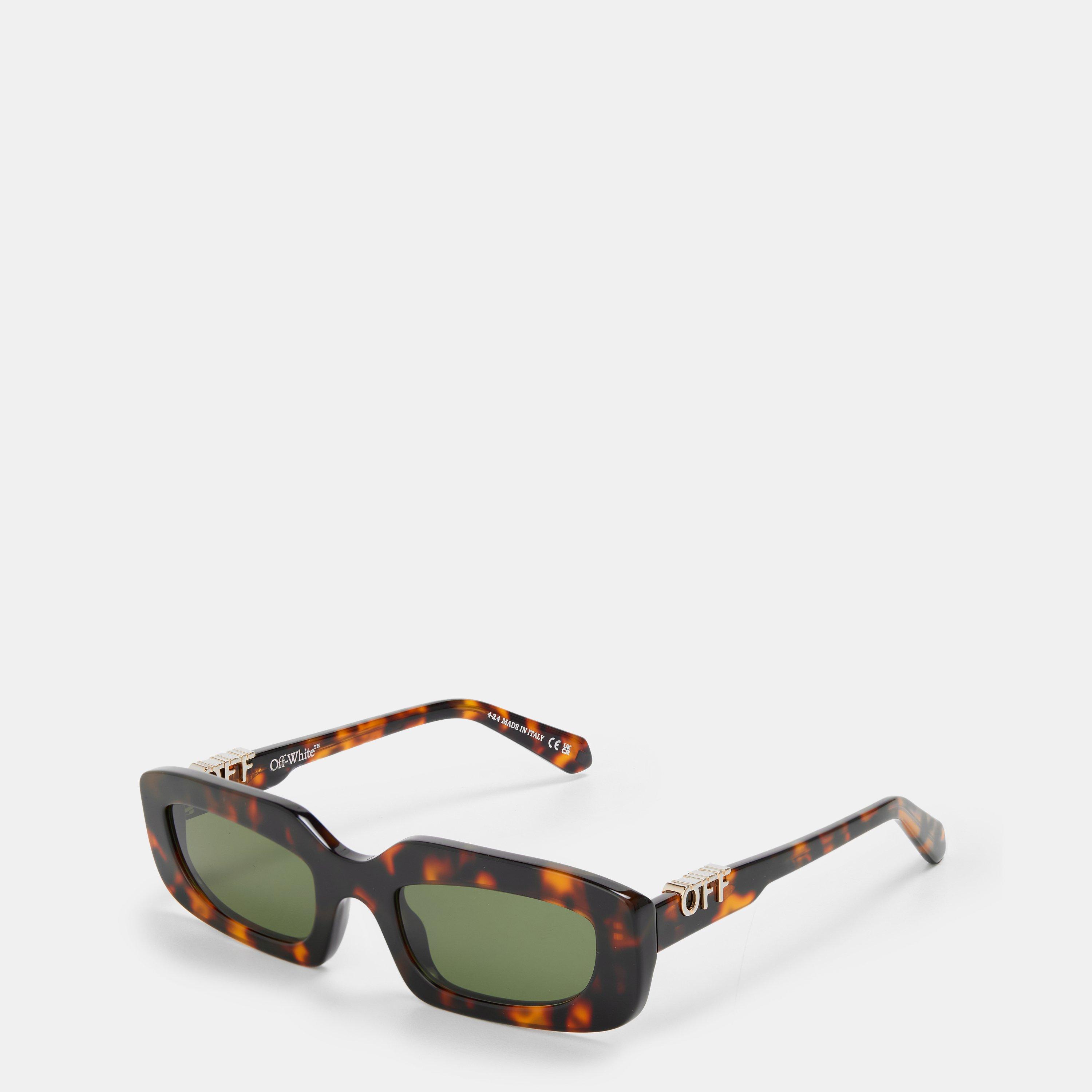 Off White Unisex Square Sunglasses, Square Design