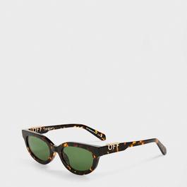 Off White Unisex Square Sunglasses, Square Design