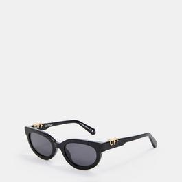 Off White Unisex Square Sunglasses, Square Design