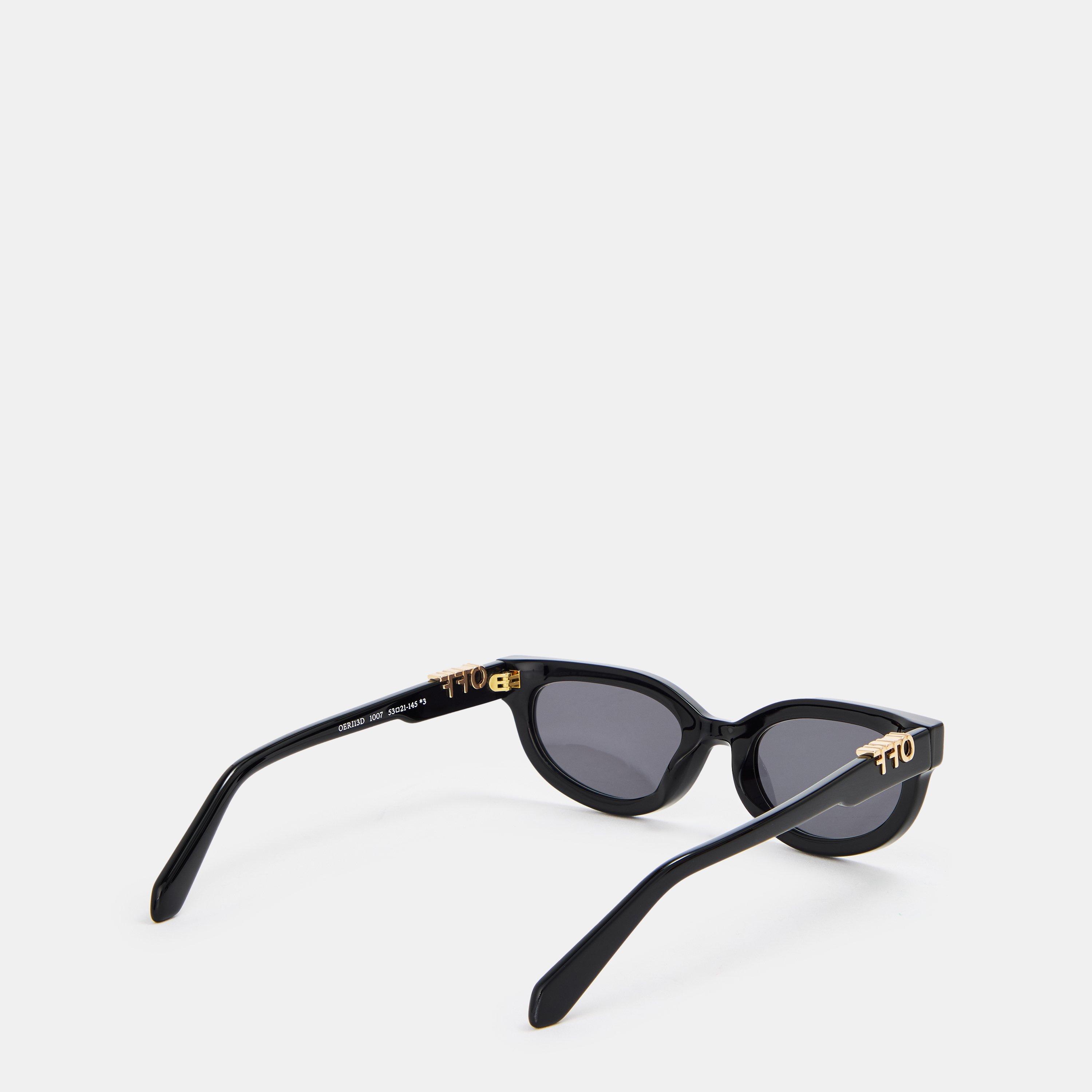 Black/Dark Grey - Off White - Unisex Square Sunglasses, Square Design - 2