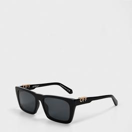 Off White Unisex Square Sunglasses, Square Design