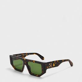 Off White Unisex Square Sunglasses, Square Design