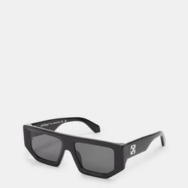 Off White Unisex Square Sunglasses, Square Design