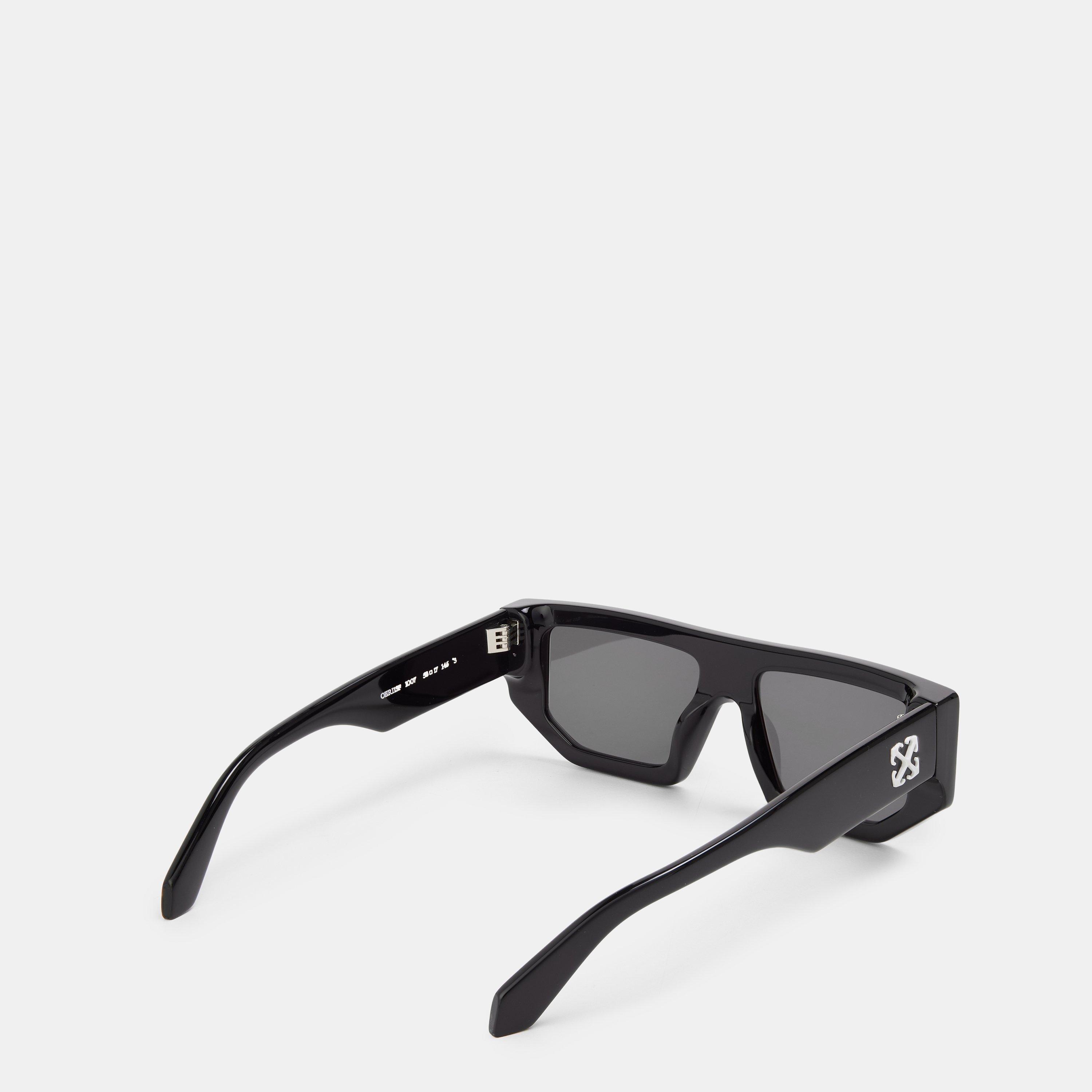 Noir/Gris foncé - Off White - Square Sunglasses, Square Design - 2
