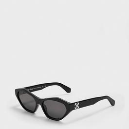 Off White Unisex Square Sunglasses, Square Design