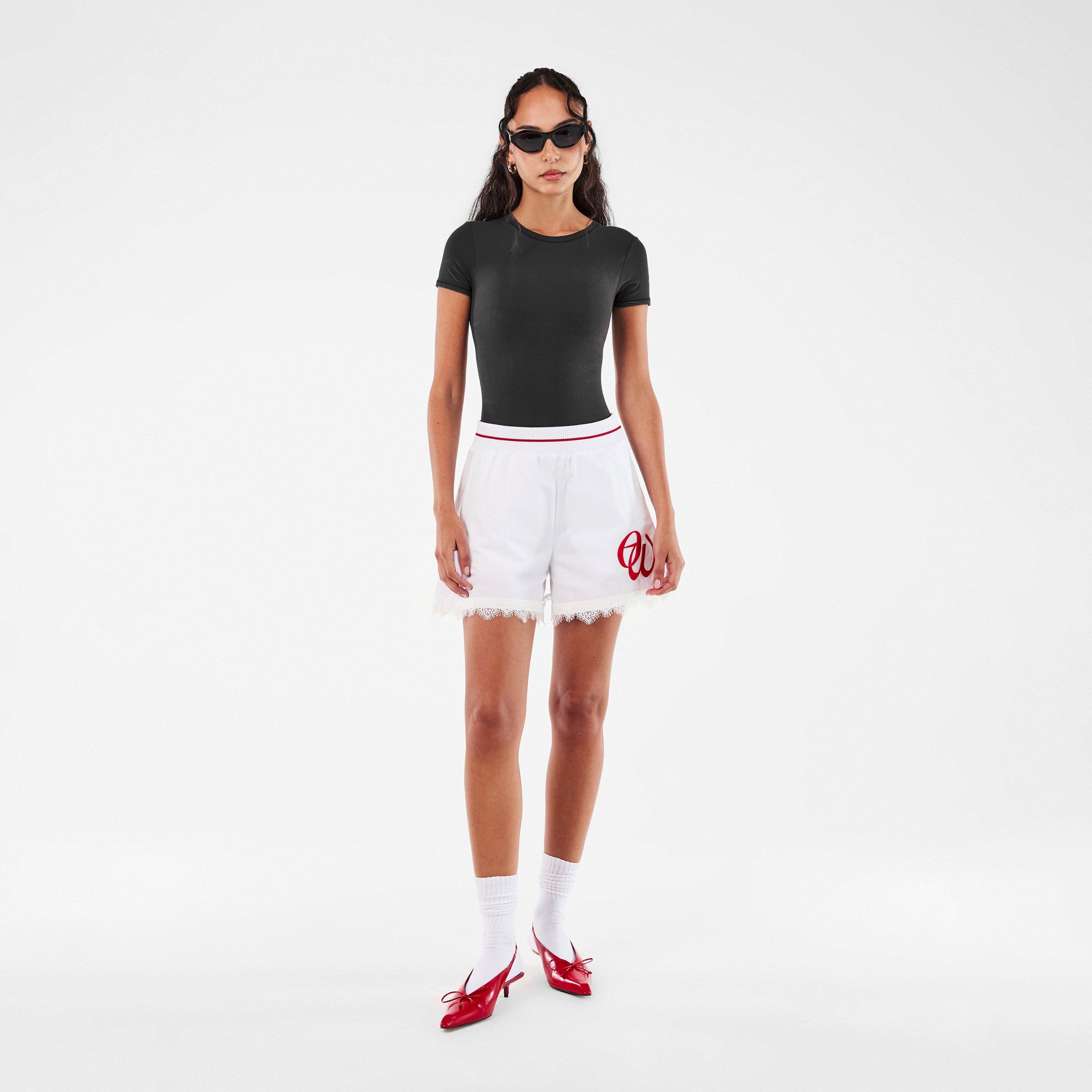 Black/Dark Grey - Off White - Unisex Square Sunglasses, Square Design - 5