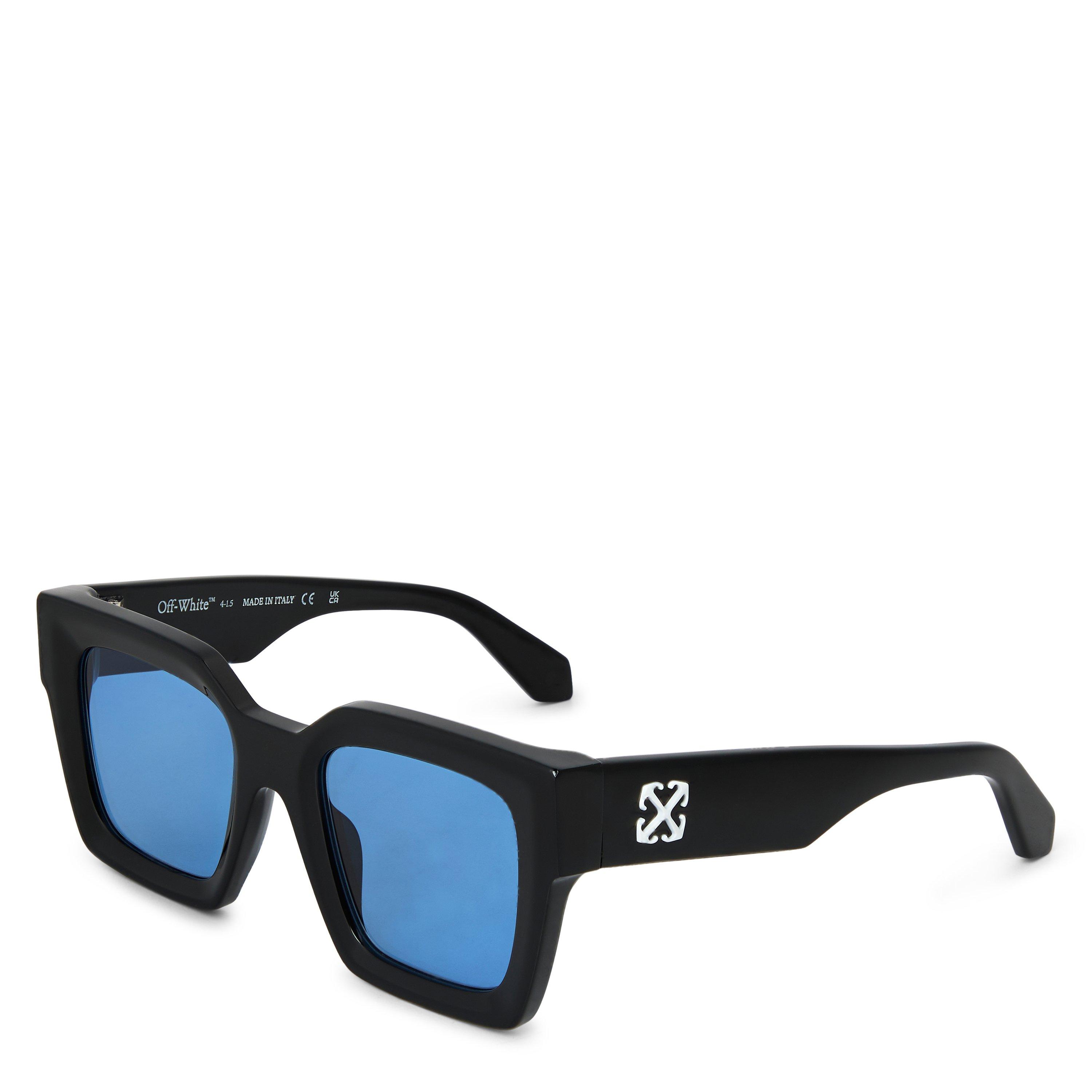 Off White Square Sunglasses - Black - Blue