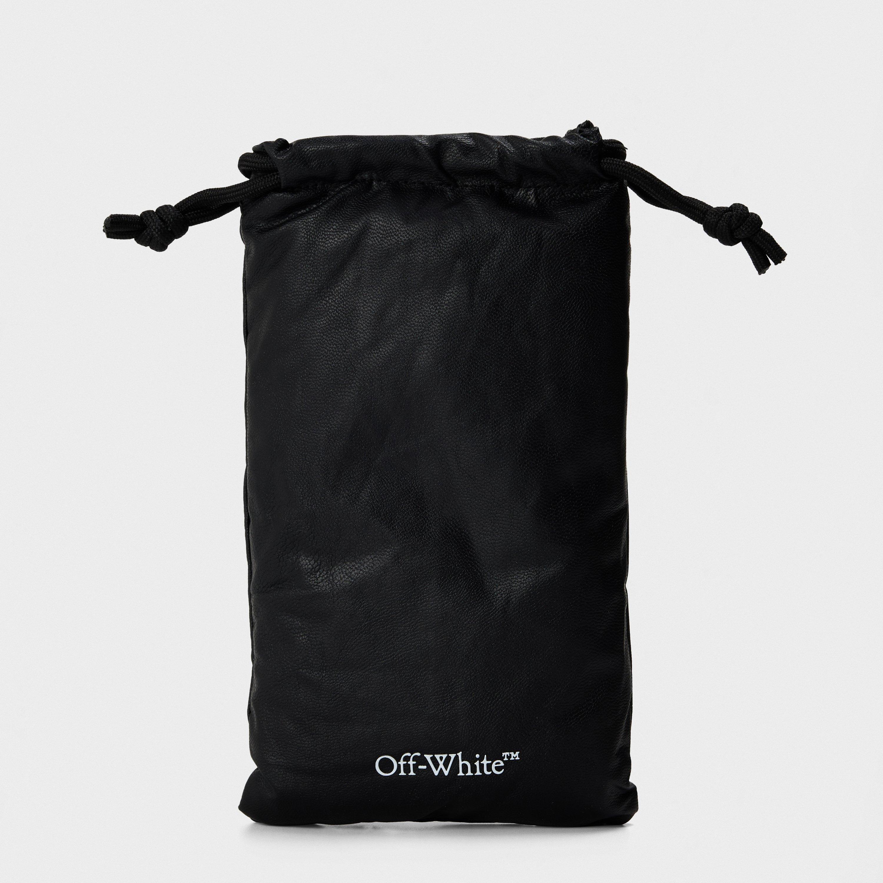 Black/Dark Grey - Off White - Unisex Square Sunglasses, Square Design - 4