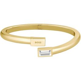 Boss Ladies BOSS Clia Light Yellow Gold IP Crystal  Bracelet