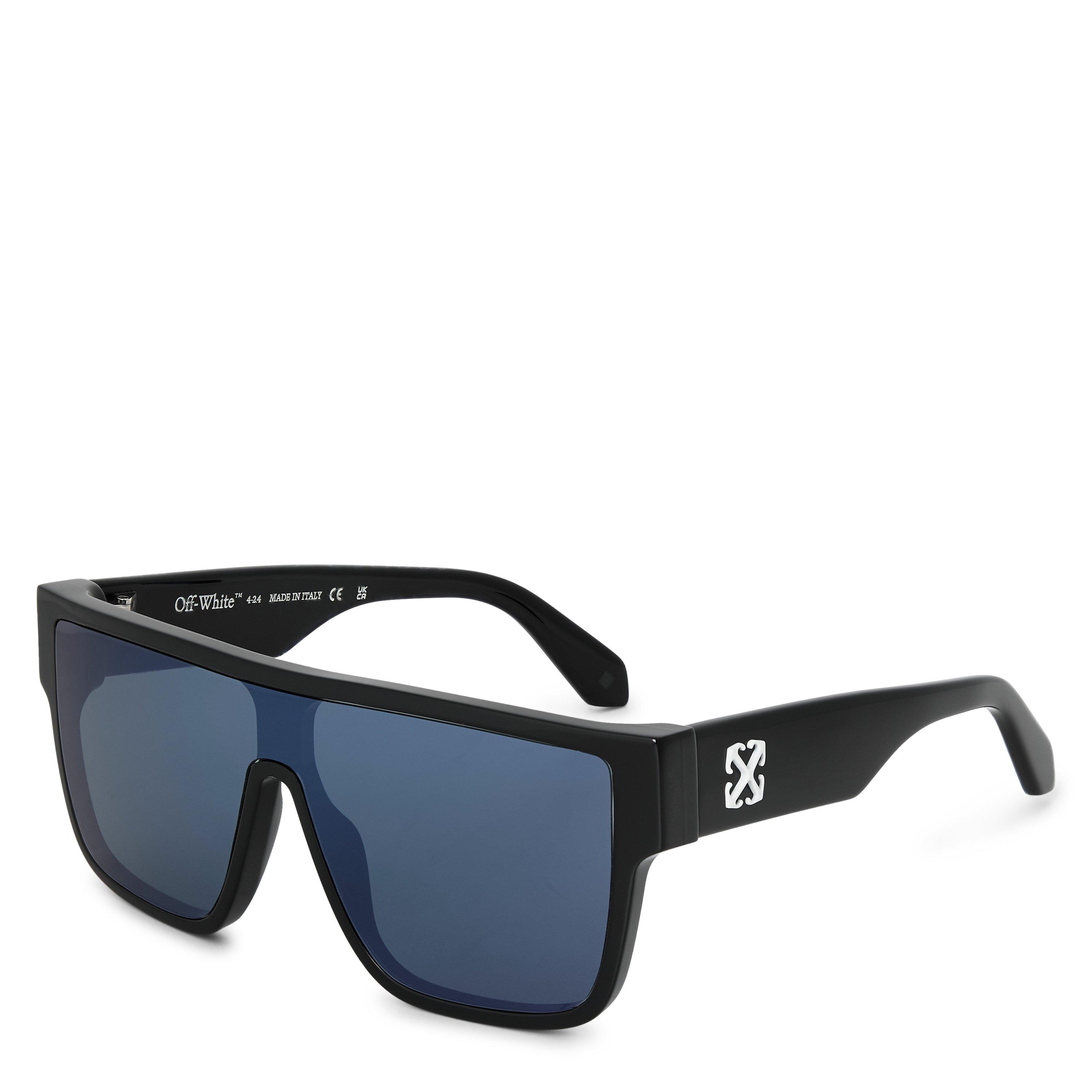 Off White Square Sunglasses - Black - Blue