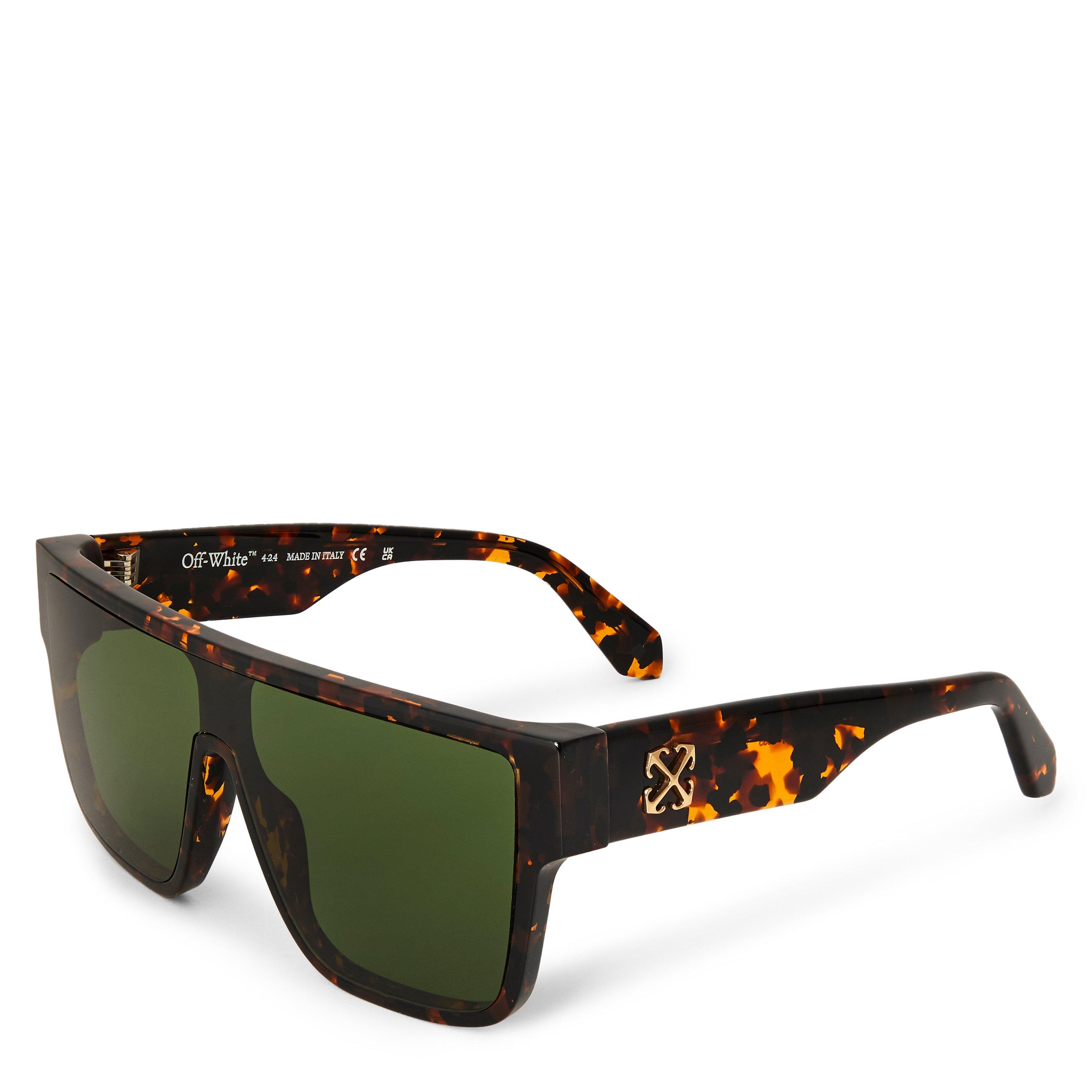 Off White  Square Sunglasses - Havana-Green