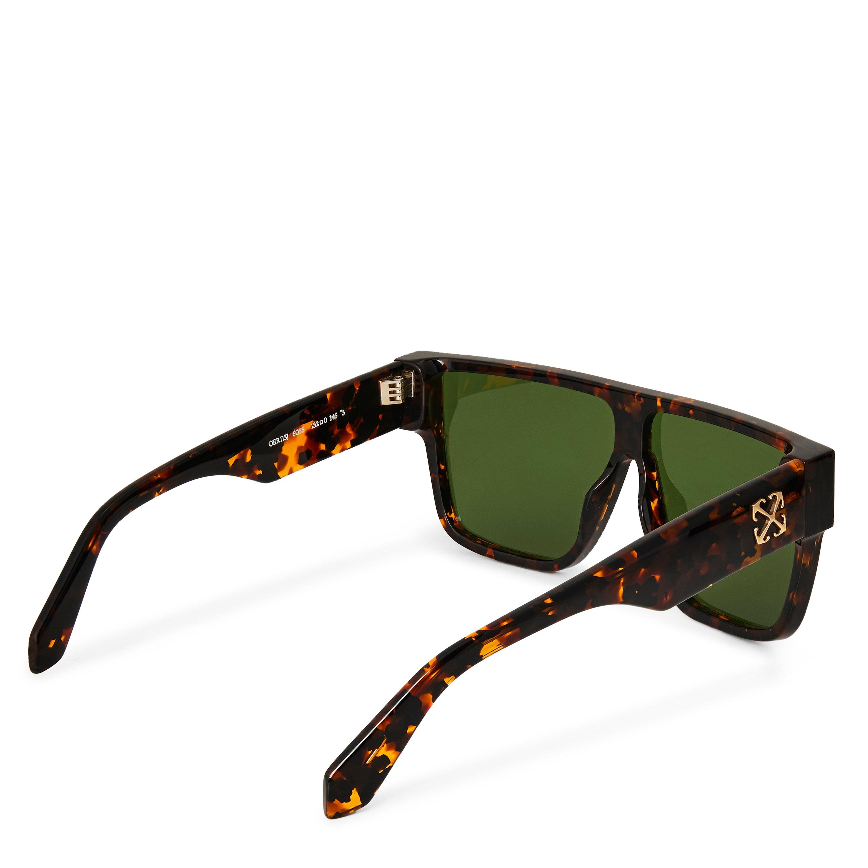 Havana-Green - Off White - Square Sunglasses - 2