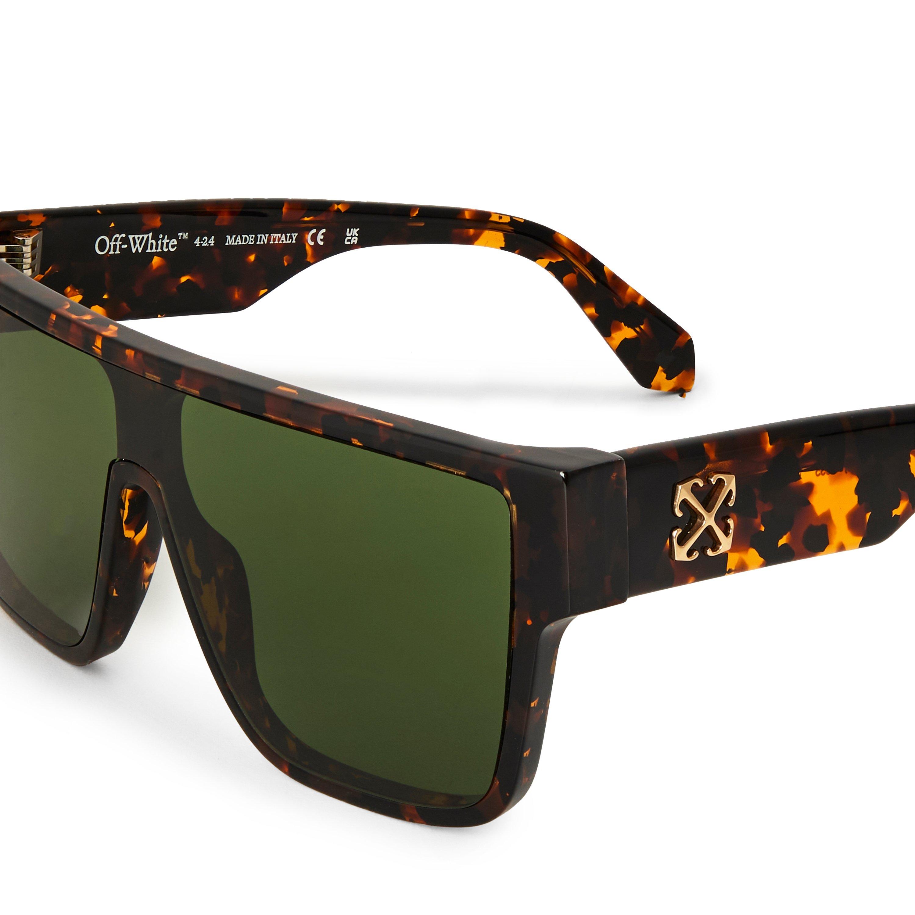 Havana-Green - Off White - Square Sunglasses - 3