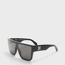 Off White Unisex Square Sunglasses, Square Design