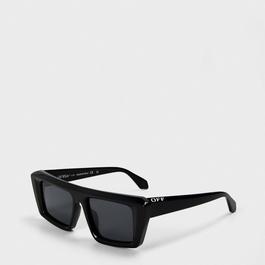 Off White Unisex Square Sunglasses, Square Design