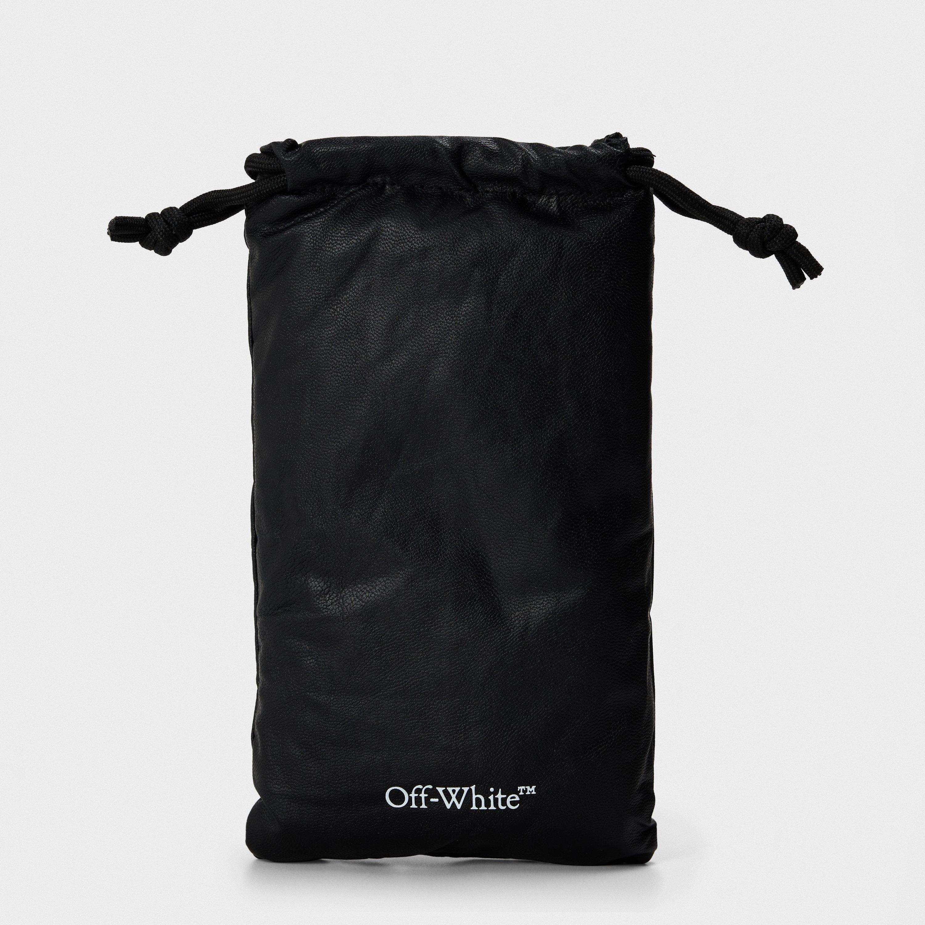 Black/Dark Grey - Off White - Unisex Square Sunglasses, Square Design - 4