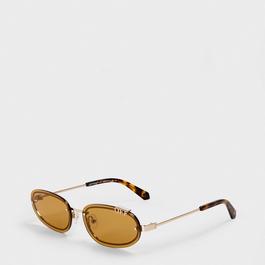 Off White Unisex Square Sunglasses, Square Design