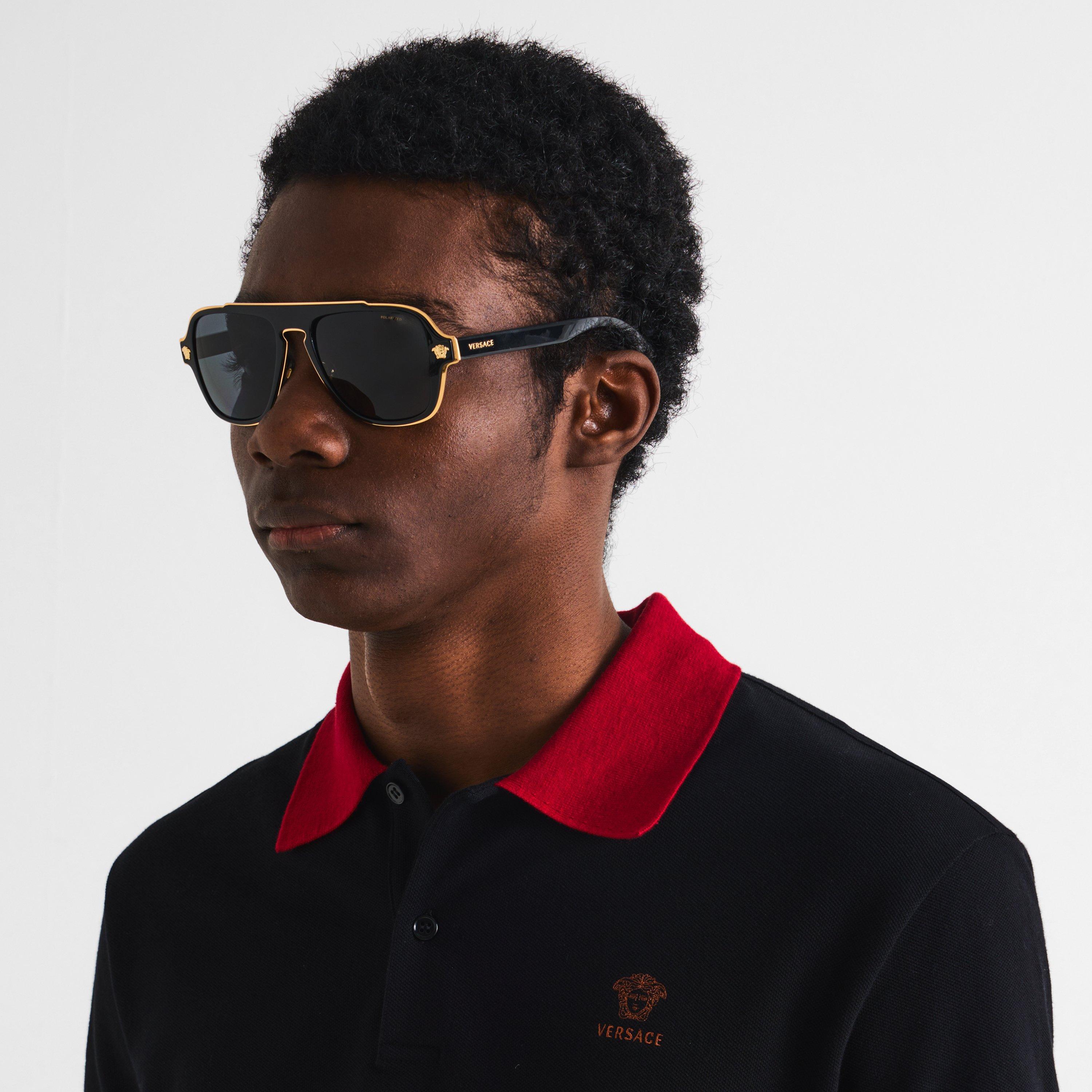 Gold/Black - Versace - Versace 0VE2199 Sn63 - 3