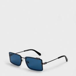 Off White Unisex Square Sunglasses, Square Design