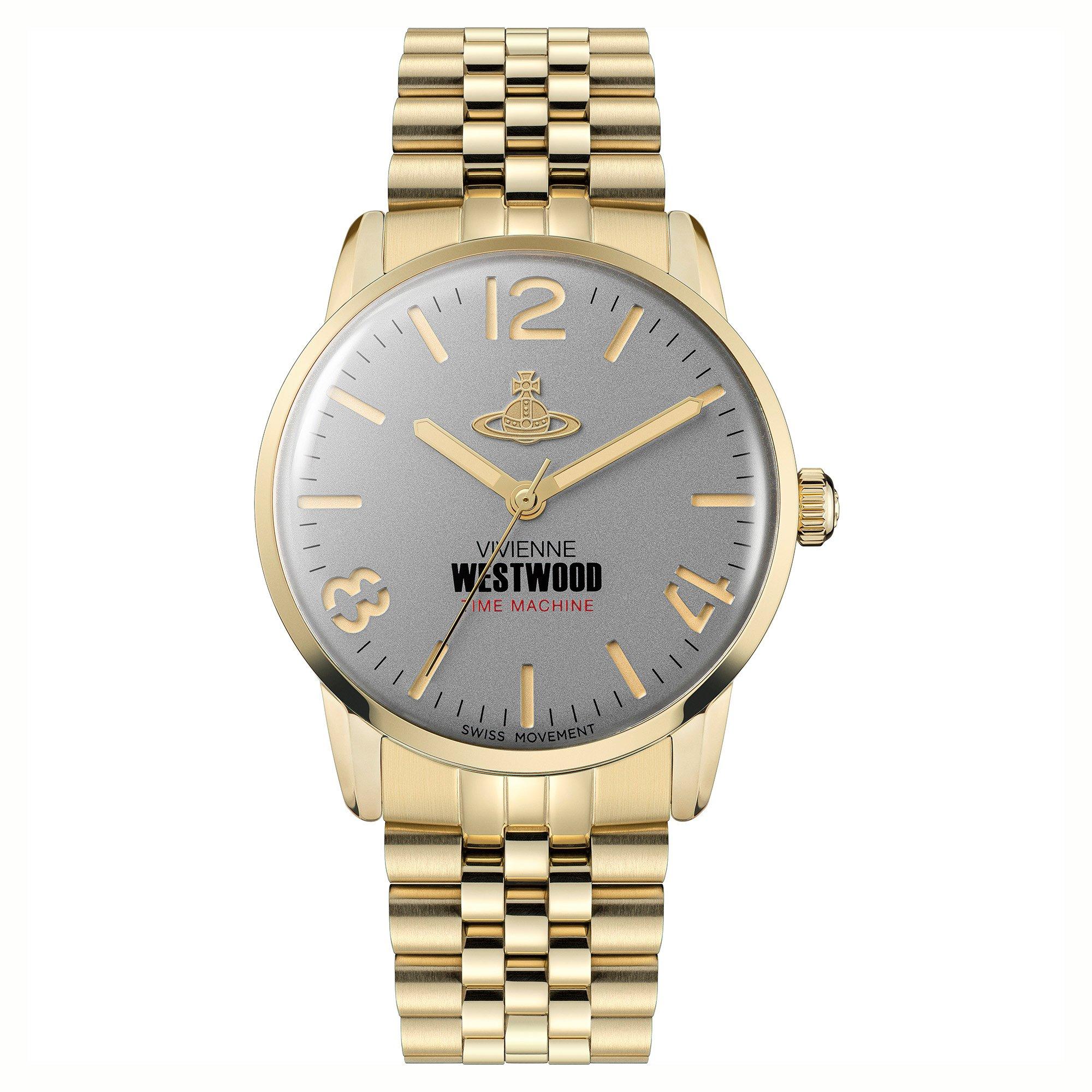 Vivienne Westwood Cadogan Watch - Orange/Silver - Size 37MM
