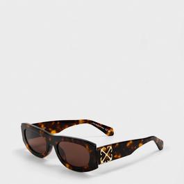 Off White Unisex Square Sunglasses, Square Design