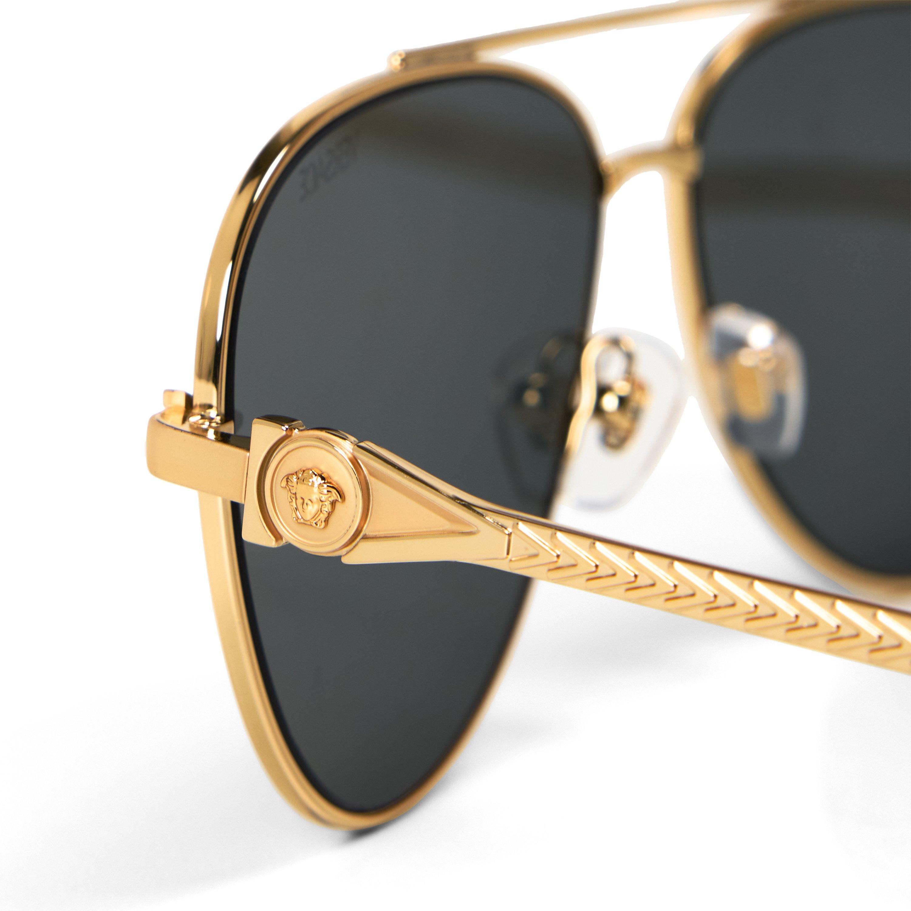 Gold/Black - Versace - Versace 0VE2283 Sn63 - 3