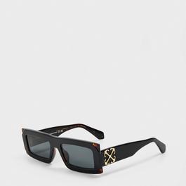 Off White Unisex Square Sunglasses, Square Design