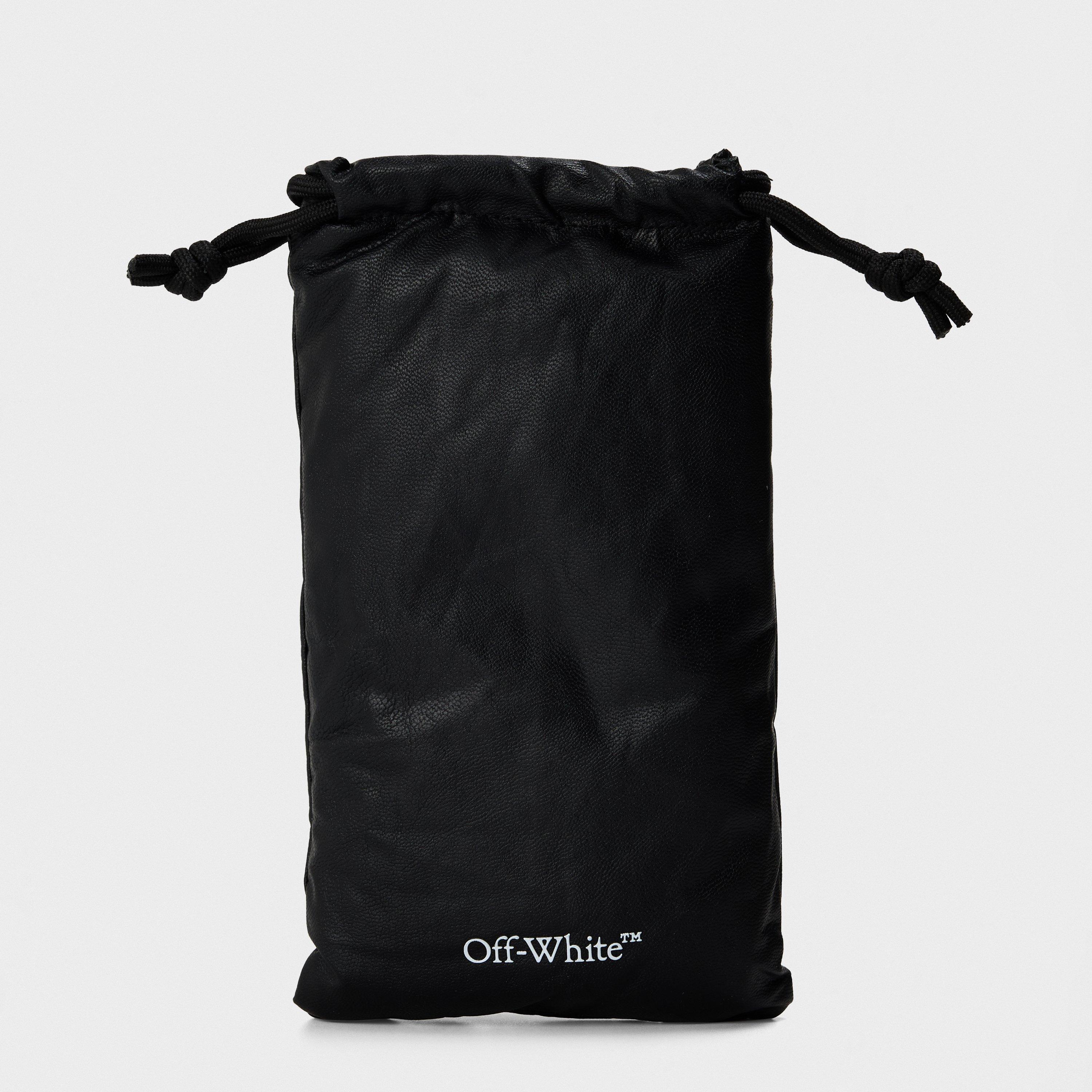 Black/Dark Grey - Off White - Unisex Square Sunglasses, Square Design - 4