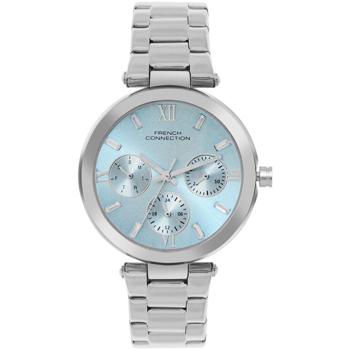 Teal Blue - French Connection - connection Elysian Teal Round Dial Womens Multifunction  Watch - 1
