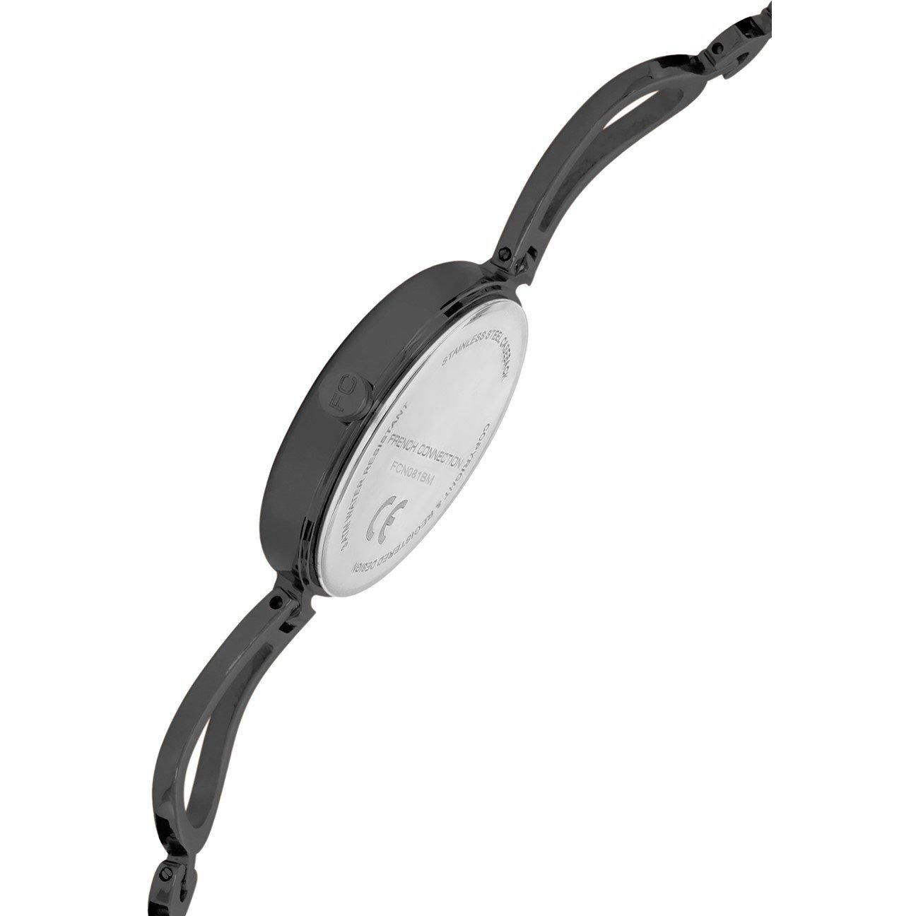 Black - French Connection - connection Veritas Black Round Dial Womens Analogue Watch - 4