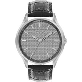 French Connection Connection Men Dial & Leather Textured Straps Analogue Watch
