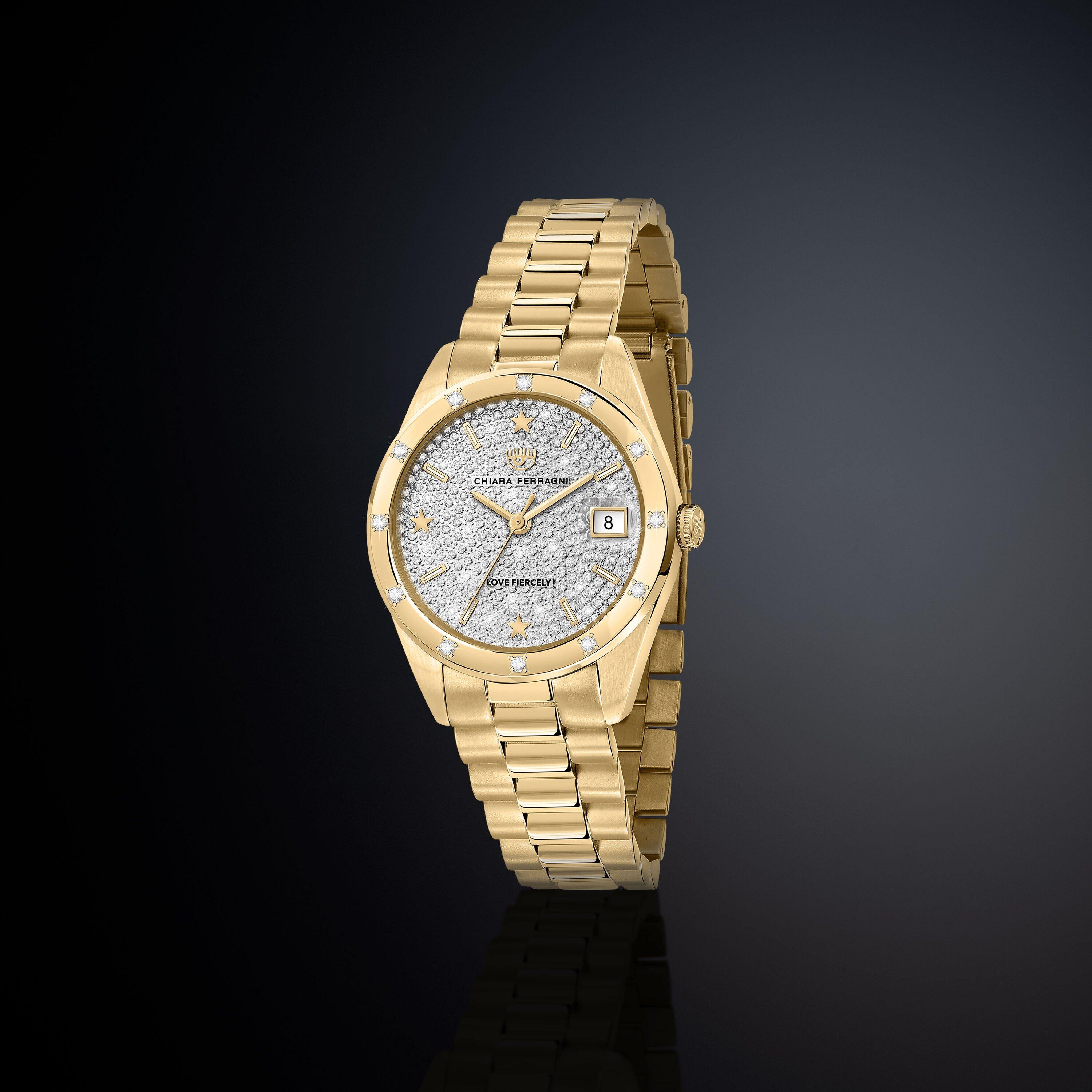 Yellow Gold - Chiara Ferragni - Bold Analogue Quartz Watch