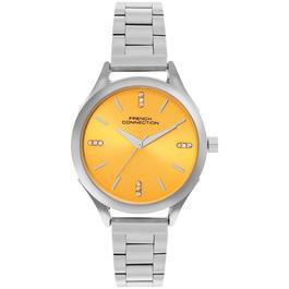 French Connection connection Stella Maris Yellow Round Dial Womens Analogue Watch