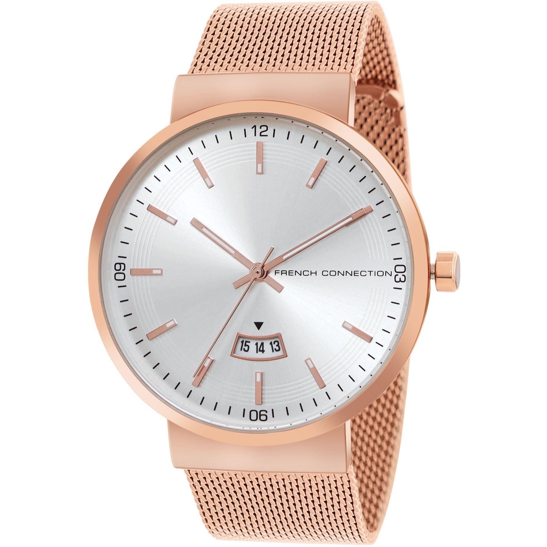 Silver - French Connection - Connection Jake Round Analog Watch for Men - 2