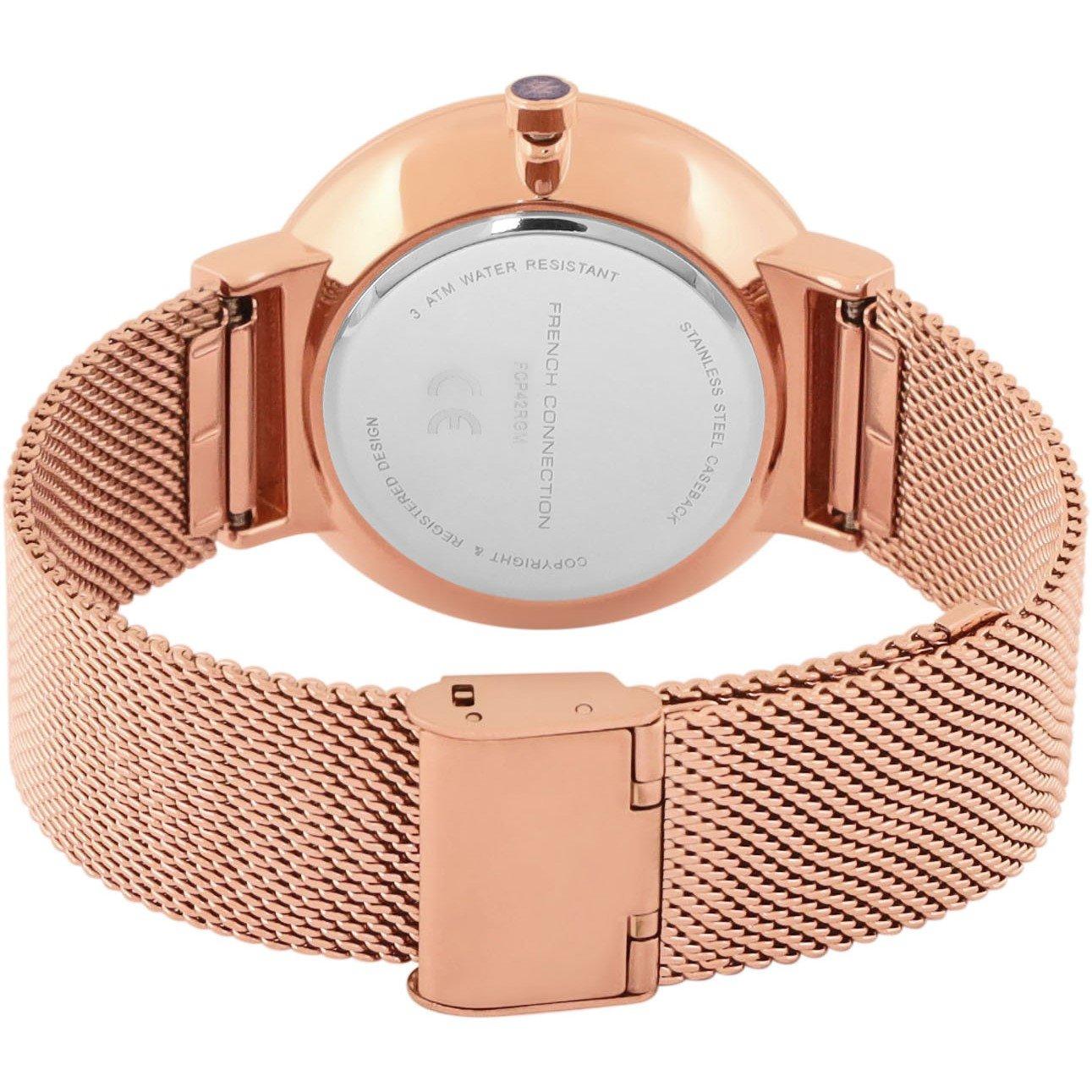 Silver - French Connection - Connection Jake Round Analog Watch for Men - 3