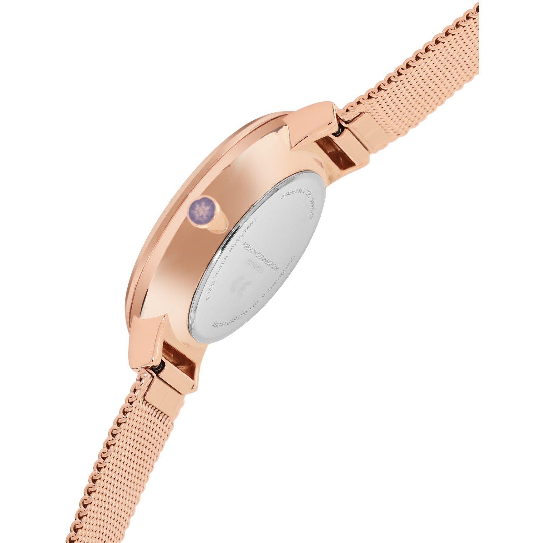 Silver - French Connection - Connection Jake Round Analog Watch for Men - 4