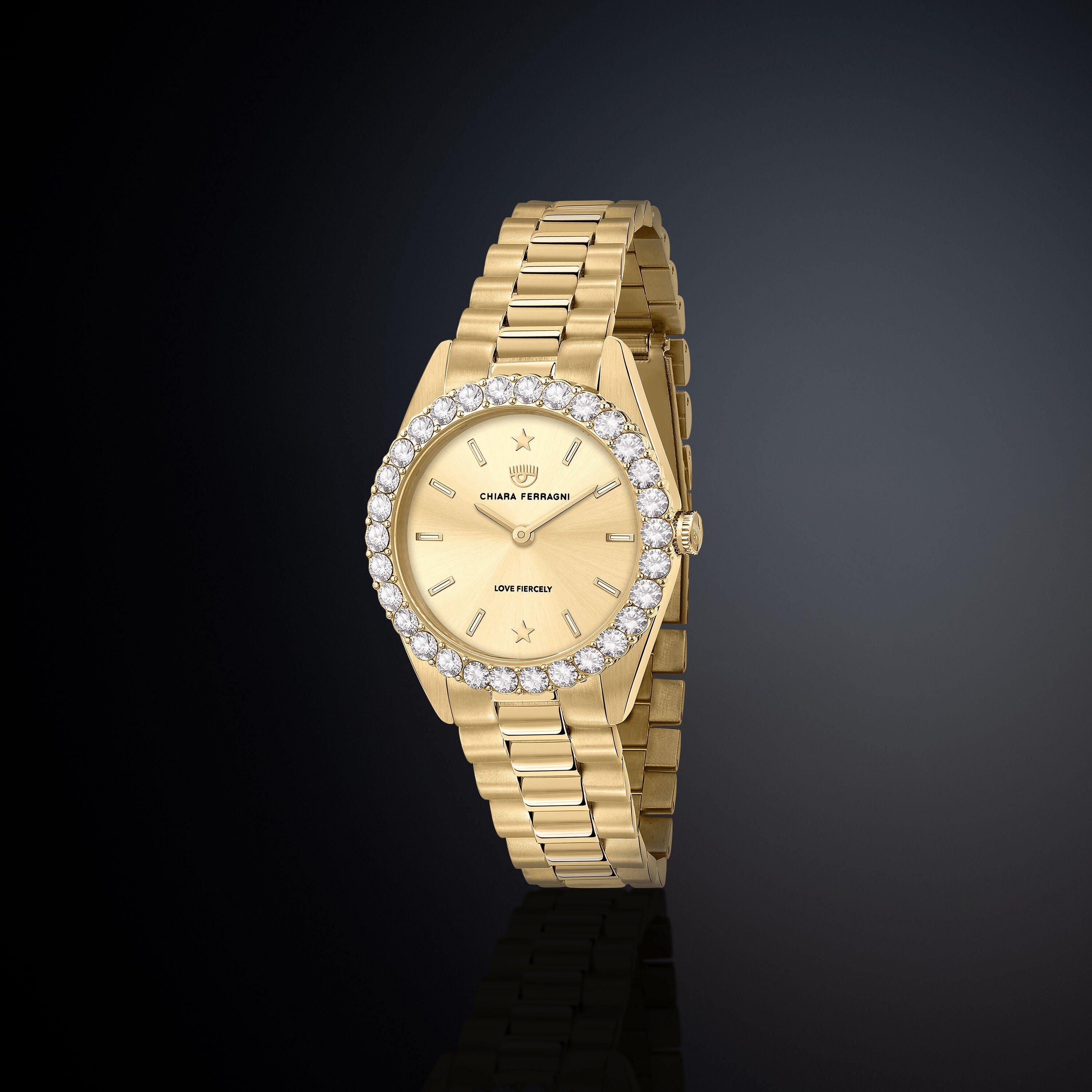 Yellow Gold - Chiara Ferragni - Women's Bossy Analogue Quartz Watch