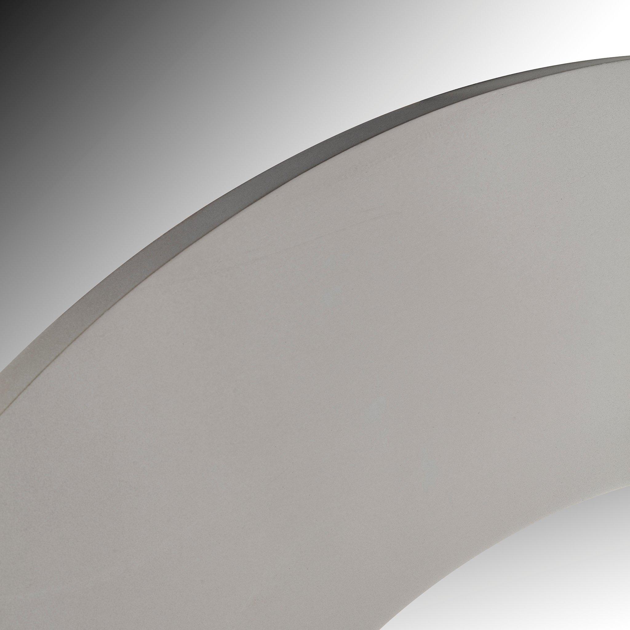 Grey - Nestwell - Large Round Modern Wooden Wall Mirror - 4