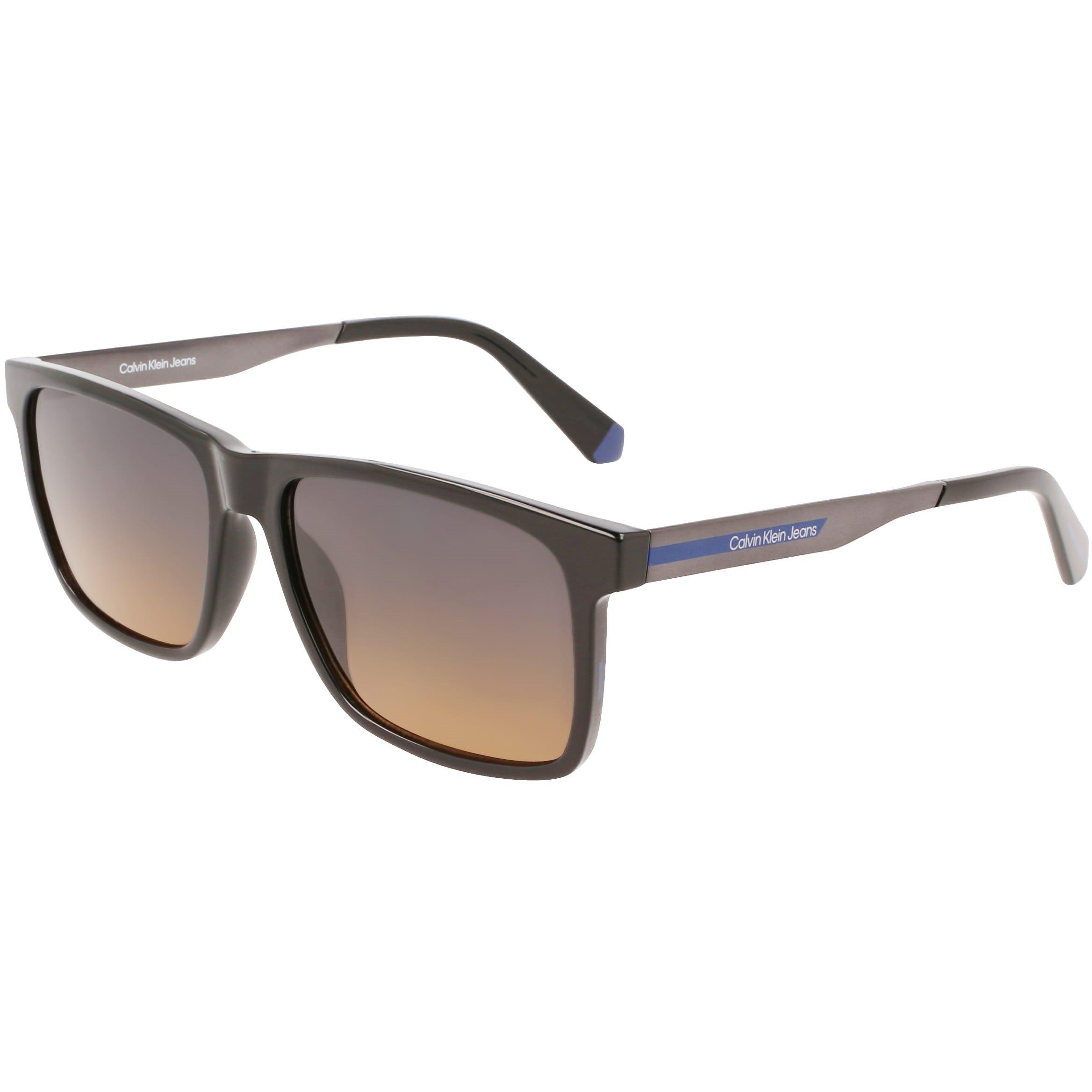 Black - Calvin Klein Jeans - Men's Modified Rectangle Sunglasses - 3
