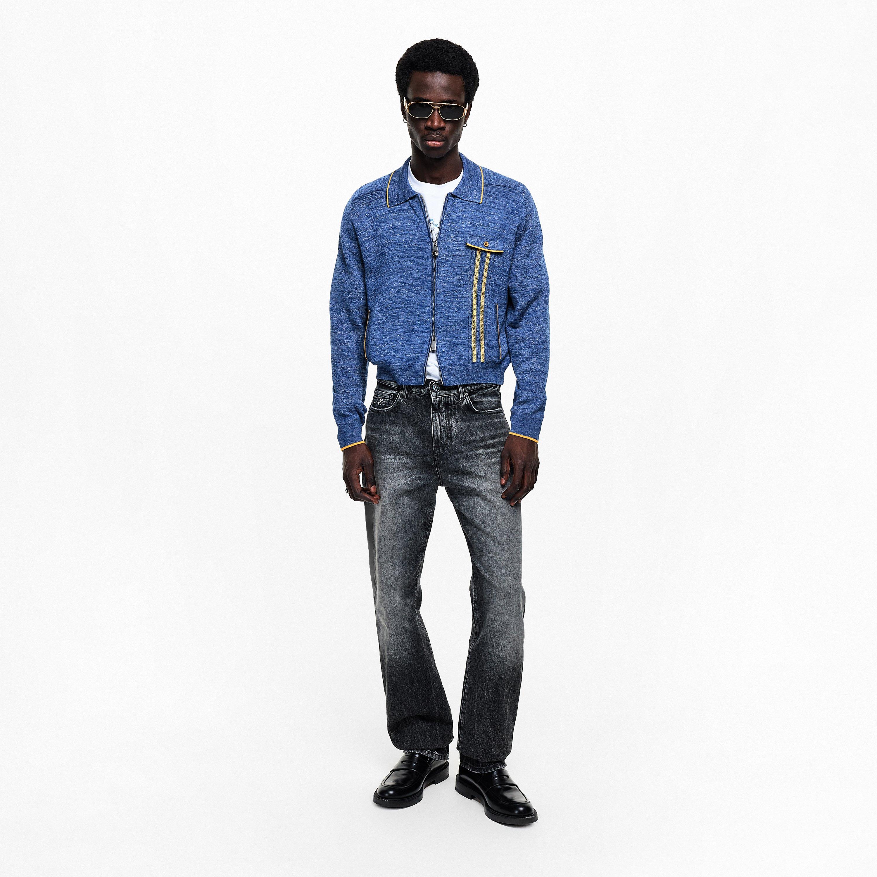 Gold/Black - Versace - Men's 0VE2287 Oval Sunglasses - 6