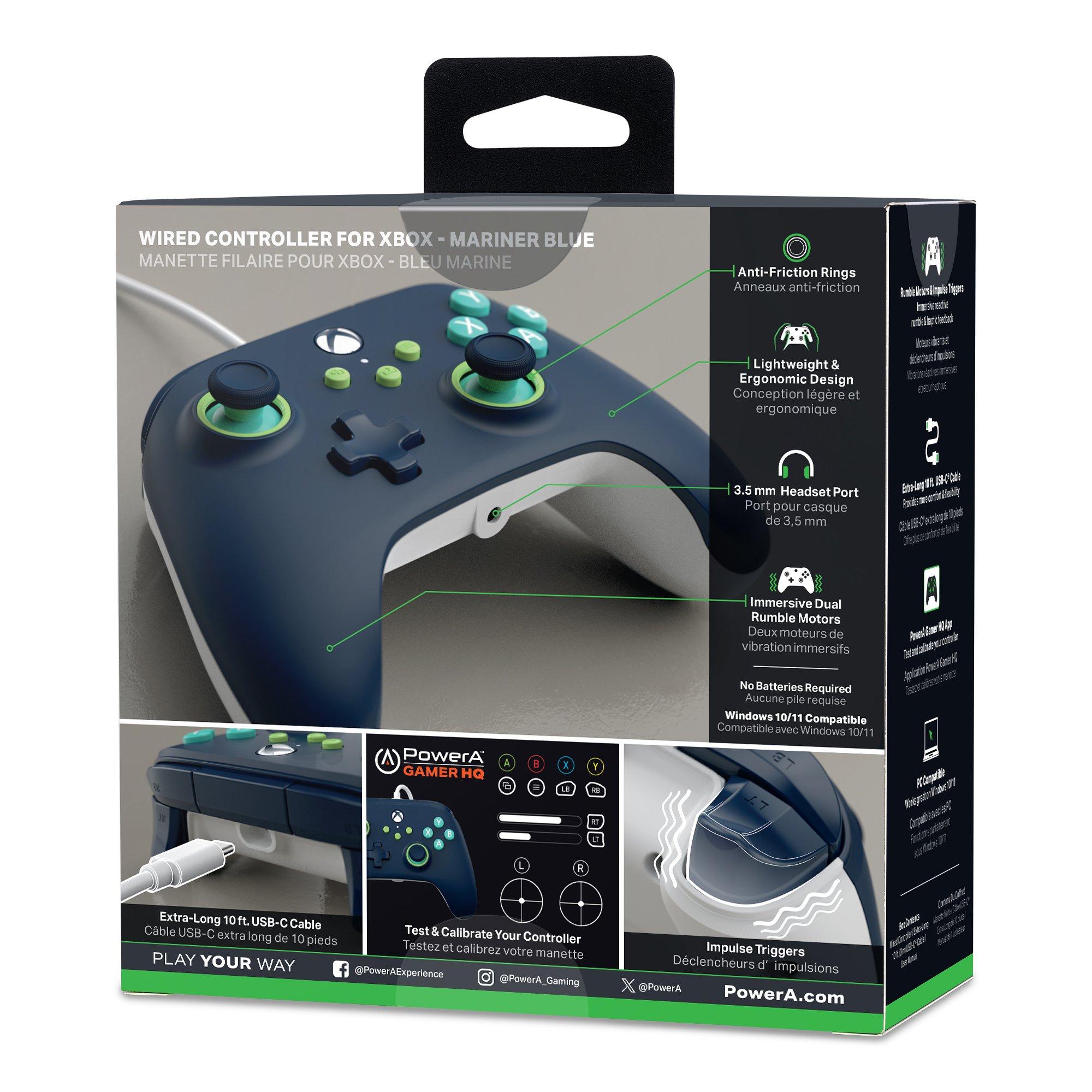 Mariner Blau - PowerA - Wired Controller for Xbox Series X|S - Mariner Blue - 10