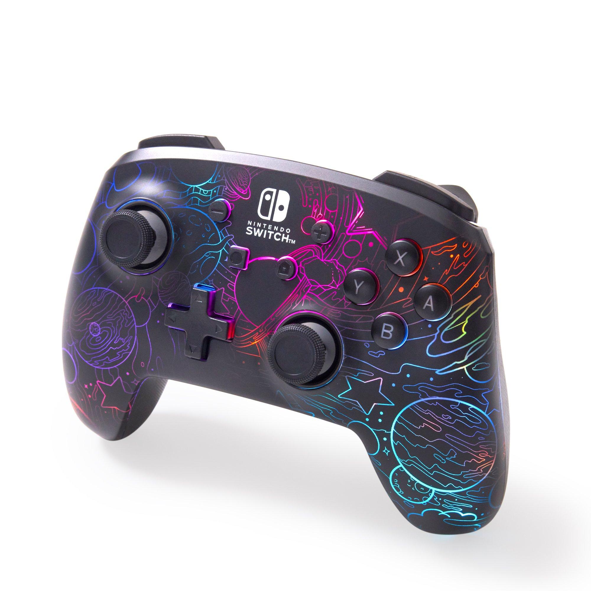 Vortex - PowerA - Enhanced Wireless Controller for Nintendo Switch with Lumectra - Galactic Vortex - 8