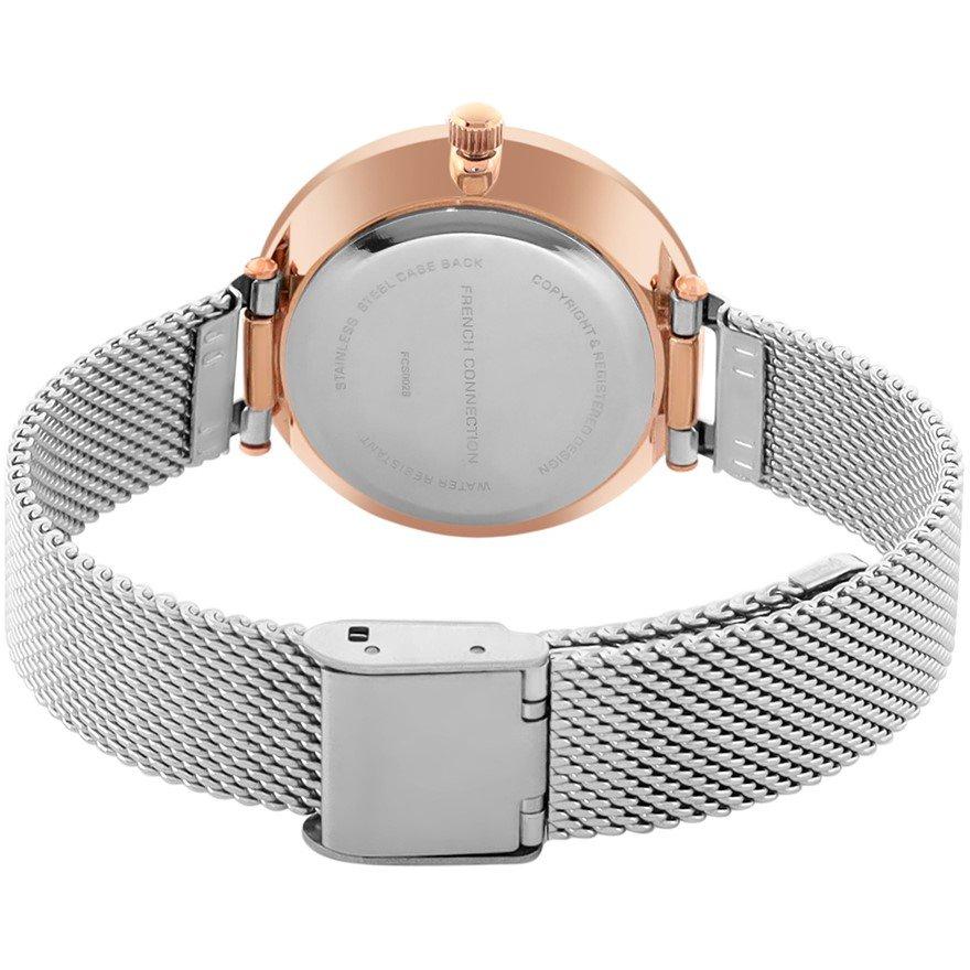 Prata - French Connection - Stainless Steel Analog Silver Dial Womens Watch - 3