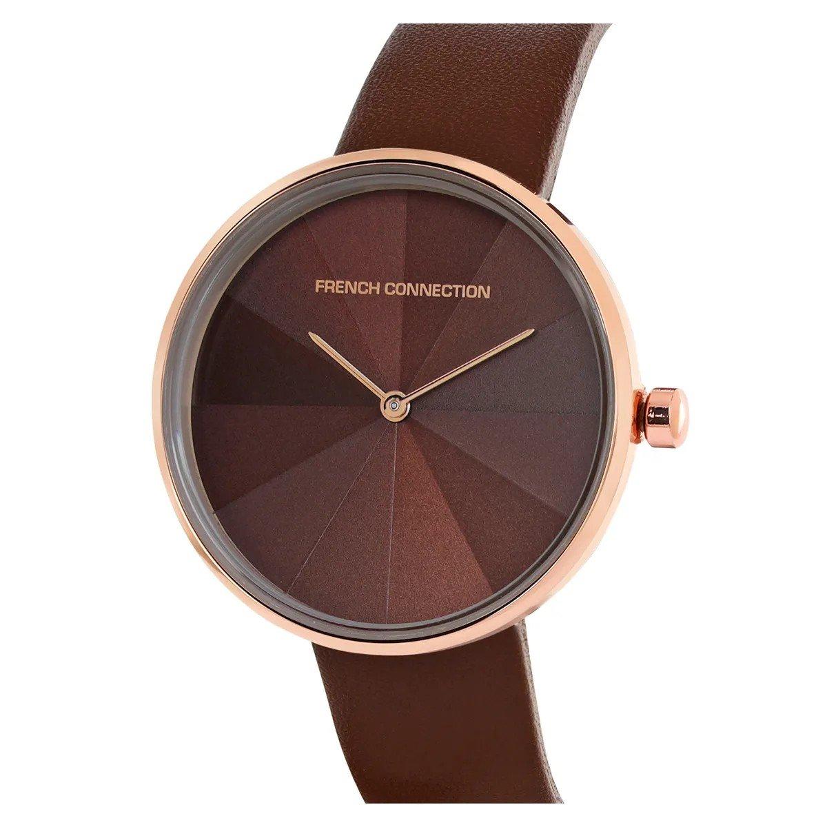 Brown - French Connection - Connection Womens Analog Watch Brown Strap - 2