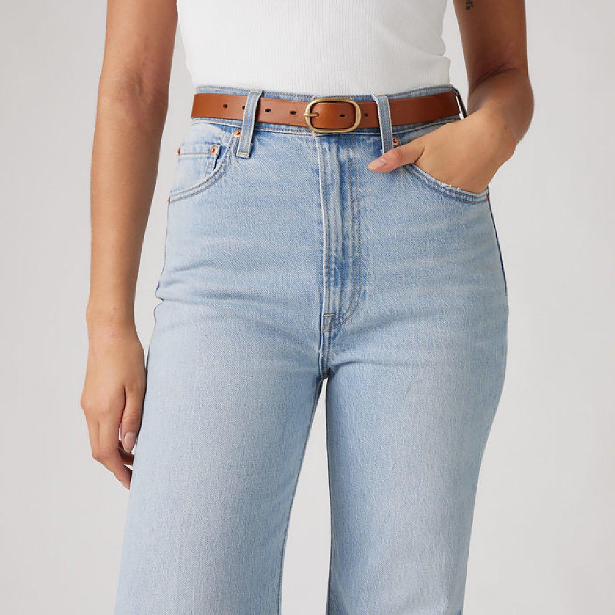 LEATHER BROWN - Levis - Levis Womens Charlie Belt Leather Br - 3